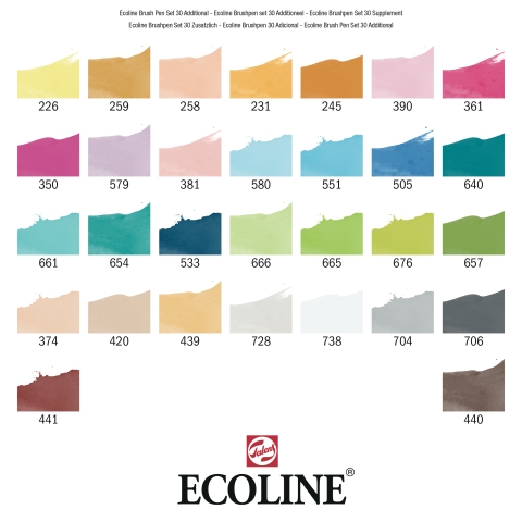 Ecoline Brush Pen set 30 Additional - 4