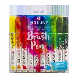 Ecoline Brush Pen Set of 10 - Bright