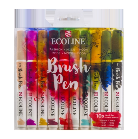 Ecoline Brush Pen Set of 10 - Fashion