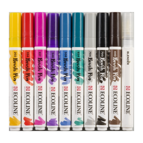 Ecoline Brush Pen Set of 10 - Handlettering - 4