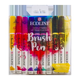 Ecoline Brush Pen Set of 10 - Handlettering