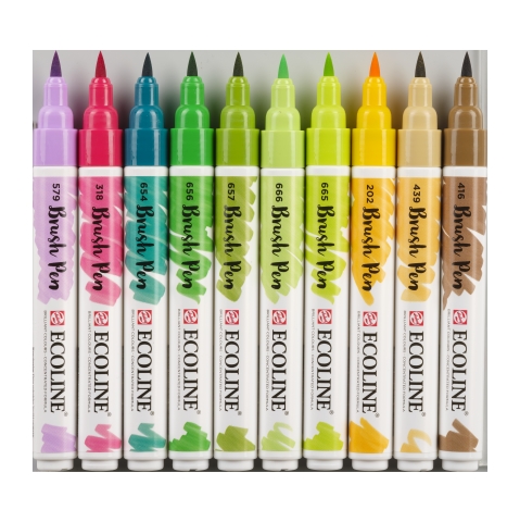 Ecoline Brush Pen Set of 10 - Botanic - 5