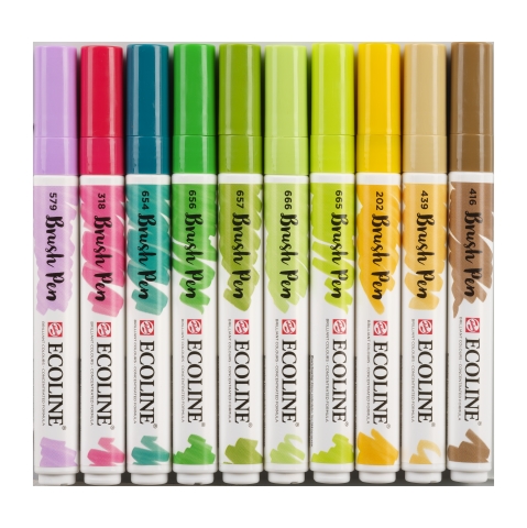 Ecoline Brush Pen Set of 10 - Botanic - 4