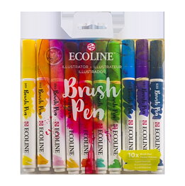 Ecoline Brush Pen Set of 10 - Illustrator