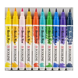 Ecoline Brush Pen Set of 10 - Illustrator