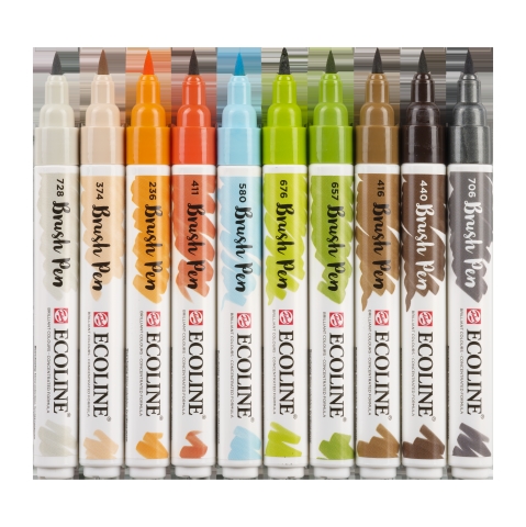Ecoline Brush Pen Set of 10 - Architect - 4