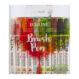 Ecoline Brush Pen Set of 10 - Architect
