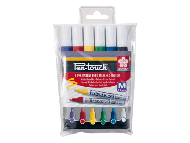 Pen-Touch Wallet 6 Colour Medium