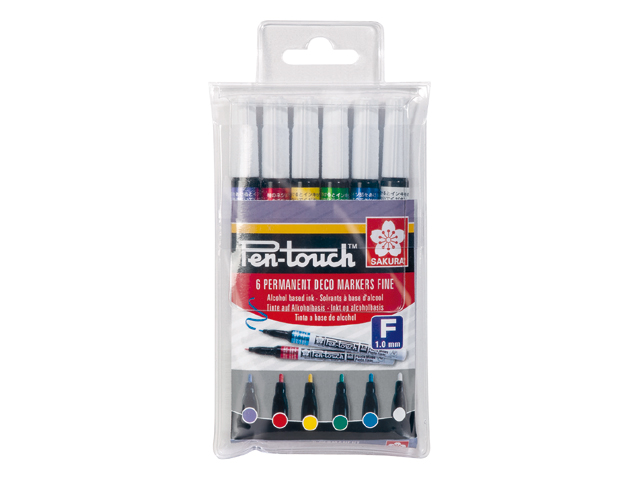 Pen-Touch Wallet 6 Colour Fine - 3