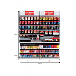 Amsterdam Akryl 120 ml Display