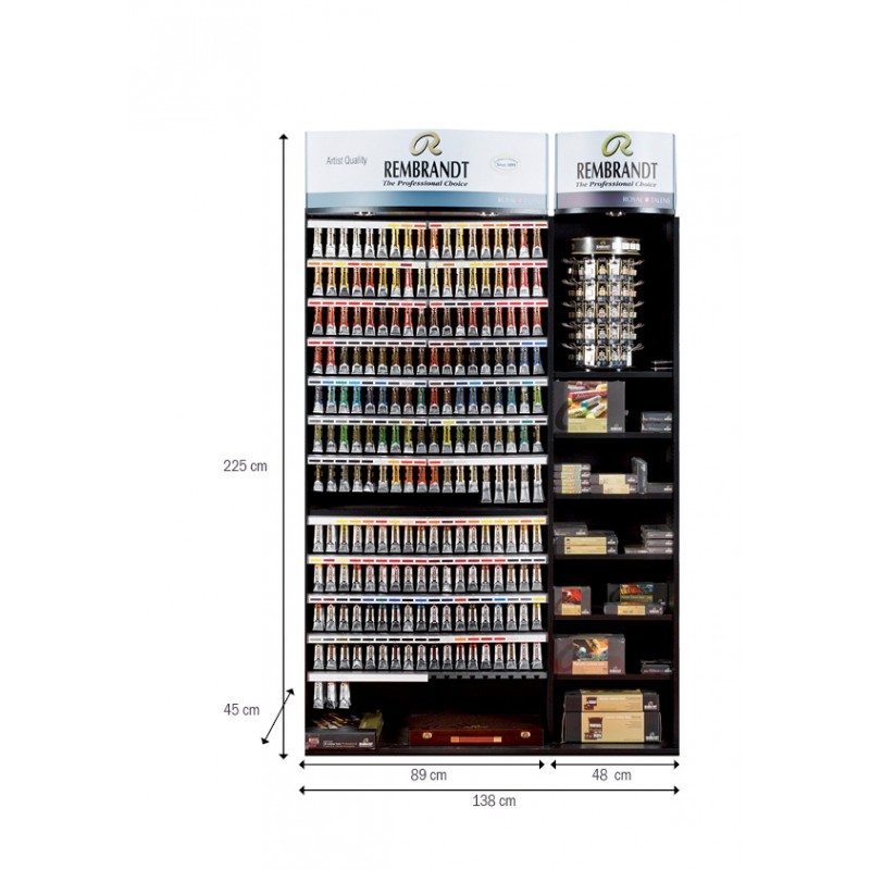 Rembrandt Akrylfärg 40 ml Display