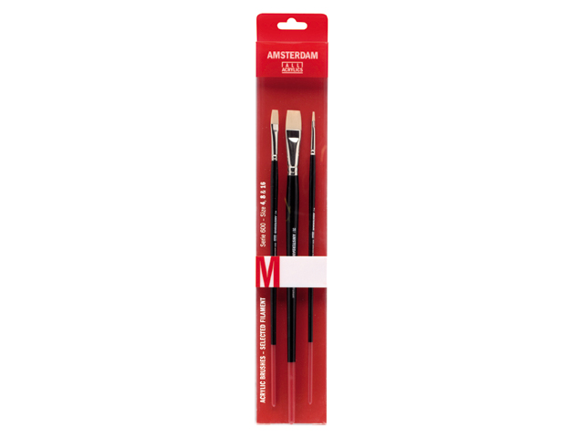 Acrylic brush series 600 M, nr 4, 8, 16