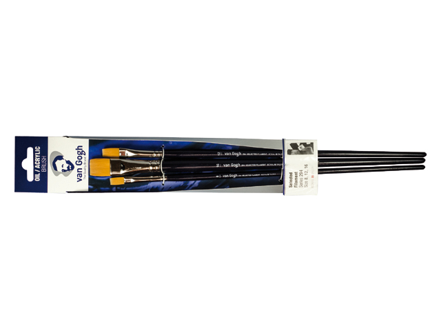 Van Gogh oil/acrylic brushes set series 294 (no. 8-12-16)