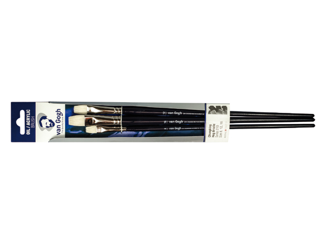 Van Gogh oil/acrylic brushes set series 210 (no. 8-12-16)
