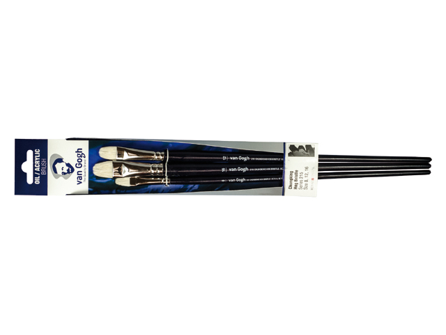 Van Gogh oil/acrylic brushes set series 215 (no. 8-12-16)