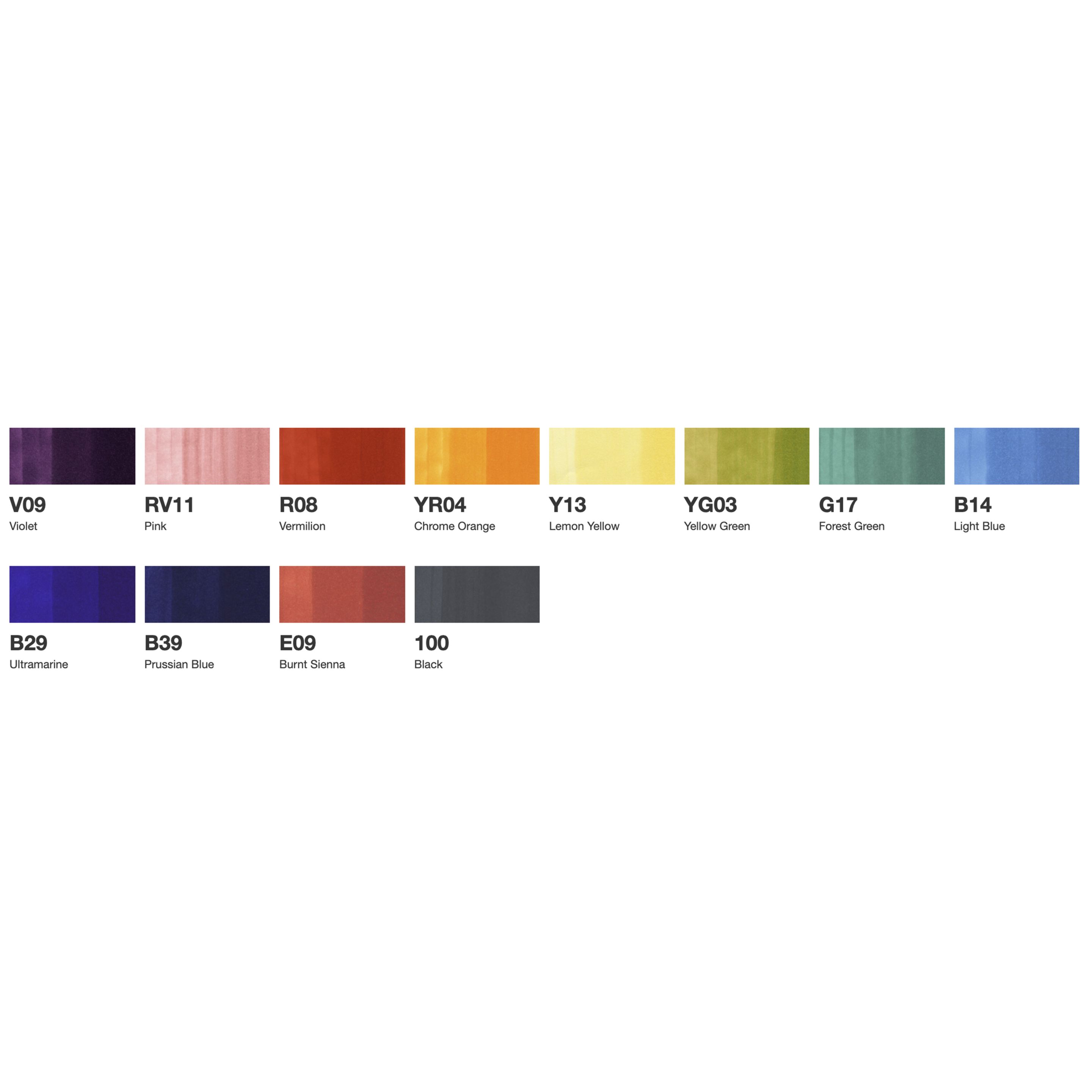 Copic Sketch Basic set 12 - 3