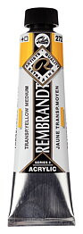 Rembrandt Acrylics 40ml Transparent Yellow Medium
