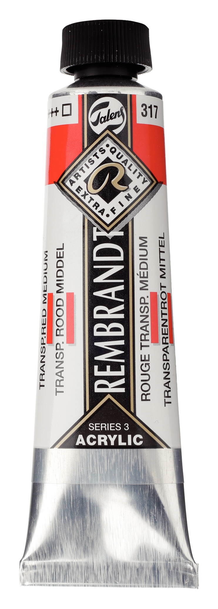 Rembrandt Acrylics 40ml Transparent Red Medium - 2