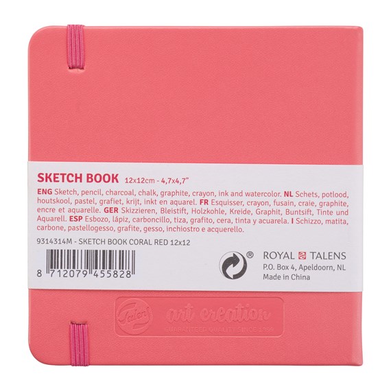 SketchBook Coral Red 12 x 12 cm - 3
