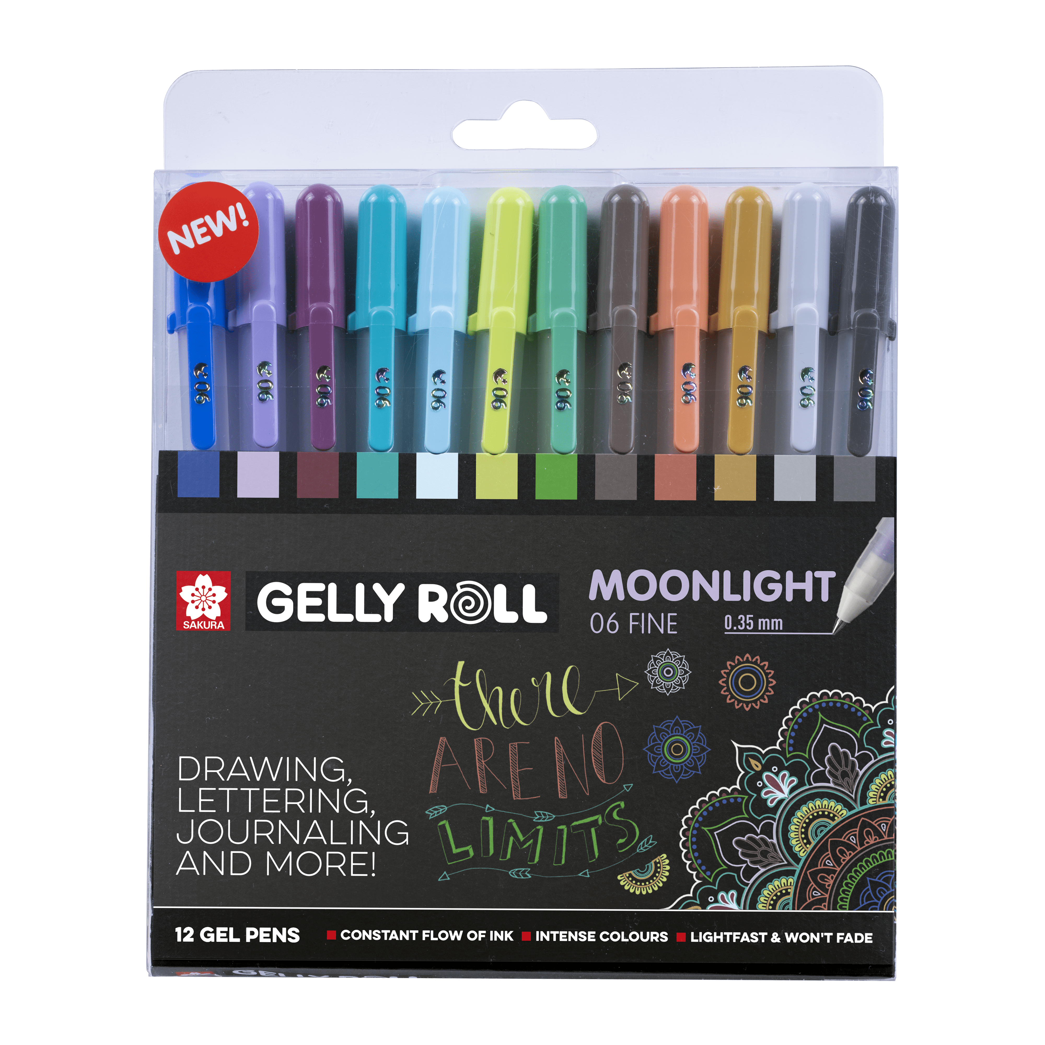 Unique collection of 12 Gelly Rolls Moonlight 06 Cosmos