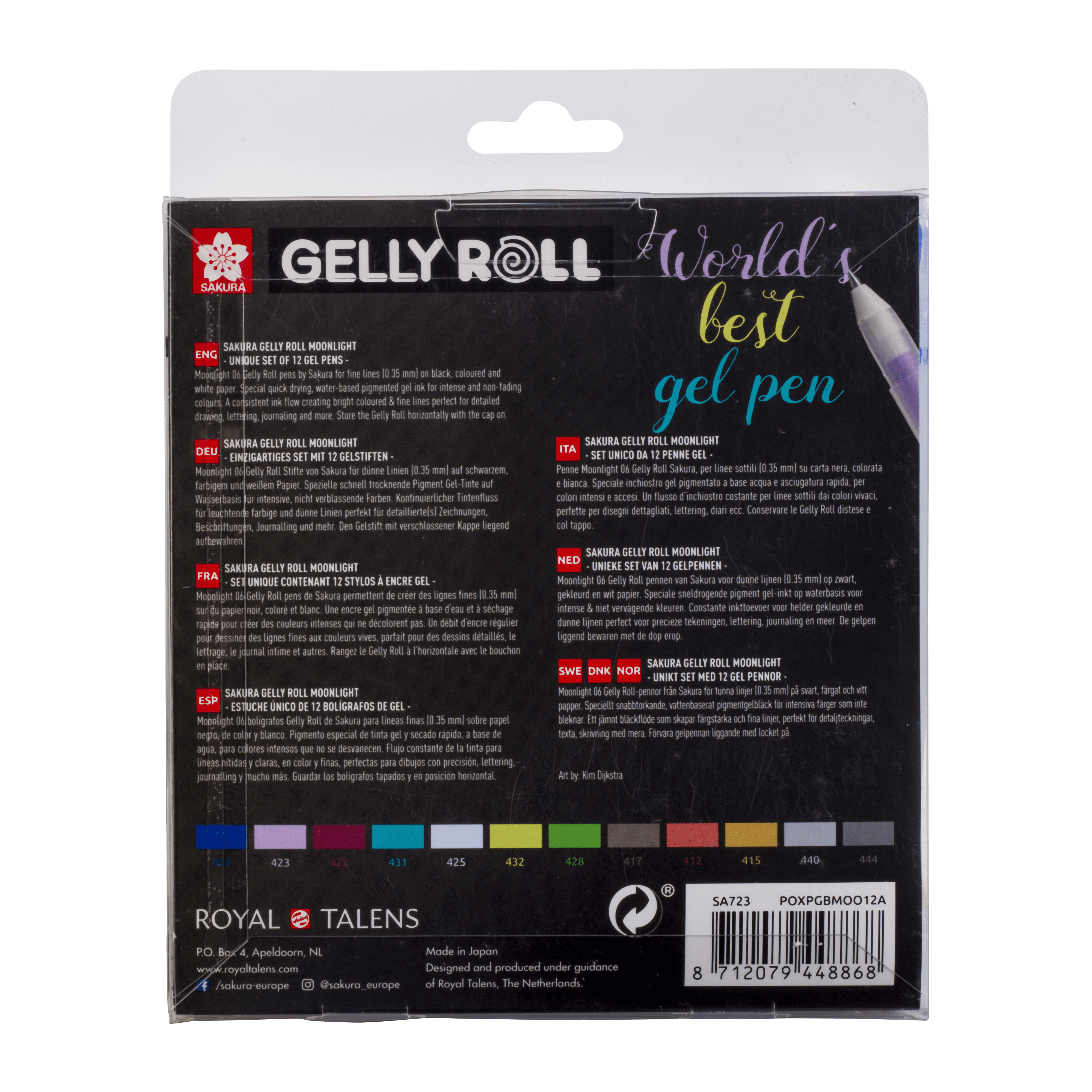 Unique collection of 12 Gelly Rolls Moonlight 06 Cosmos - 3