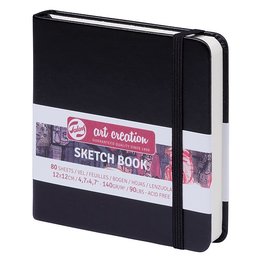 SketchBook Black 12 x 12 cm