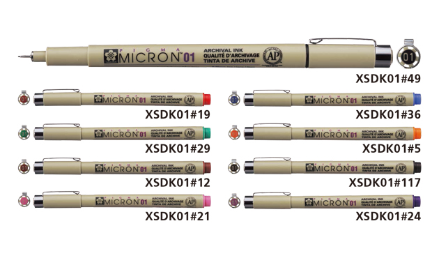Sakura Pigma Micron Fineliner 01 0,25 mm - 10
