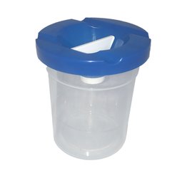 Non-spill burk med lock