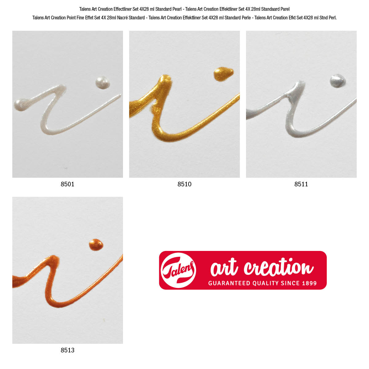 Talens Art Creation Effect Liner Set Standard Pearl - 3
