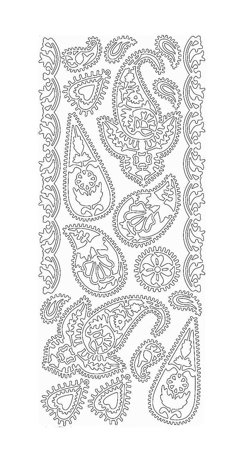 Stickers - Stora Paisley - 2