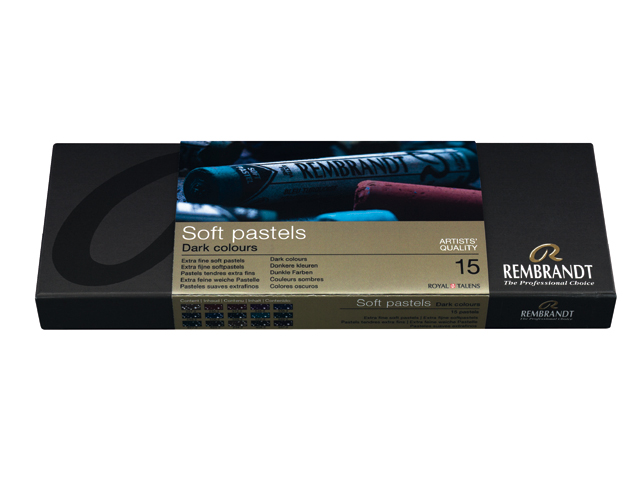 Rembrandt soft pastels dark colours set - 4
