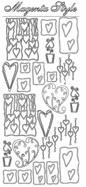 Stickers - Hjärtan - 2