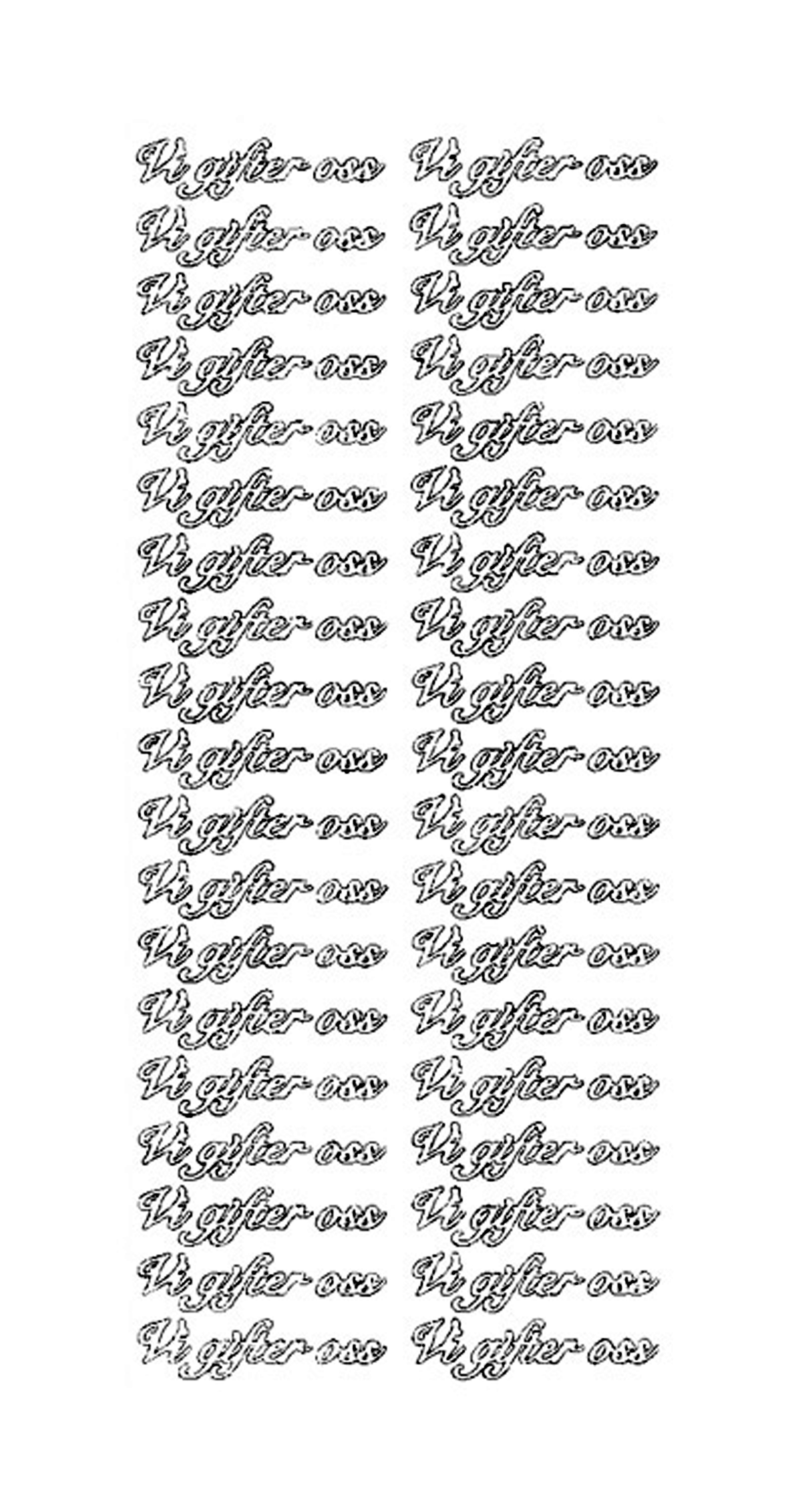 Stickers - Vi gifter oss - 2