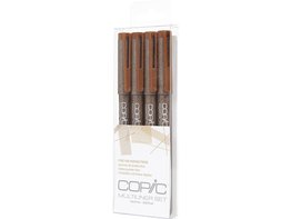 Copic Multiliner Sepia set om 4 pennor