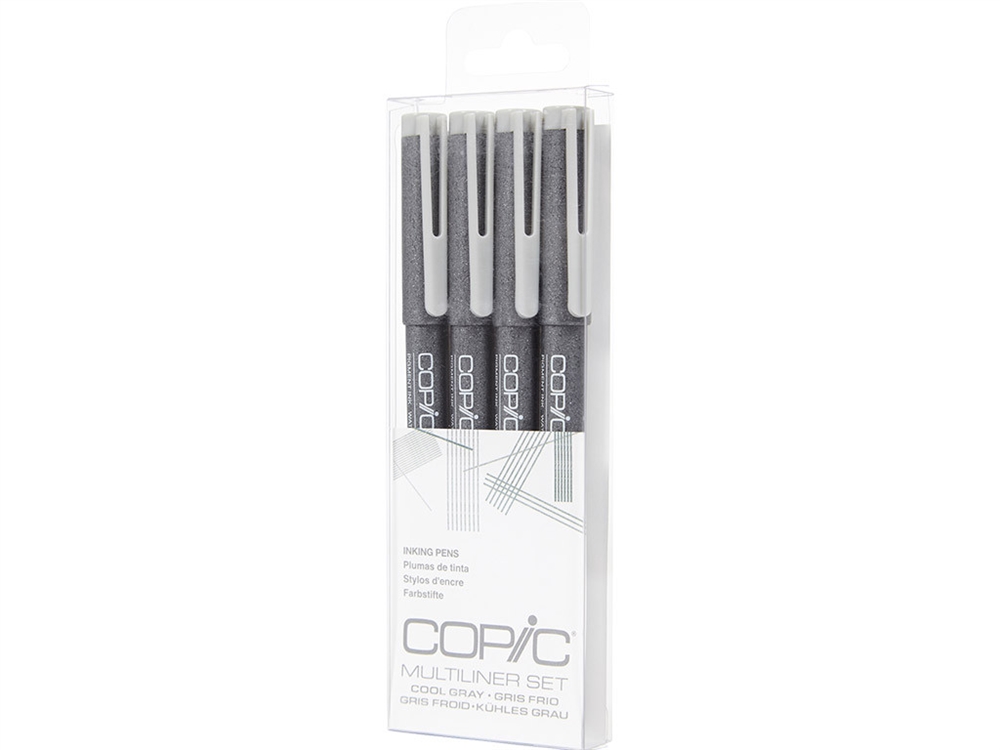 Copic Multiliner Cool Grey set om 4 pennor