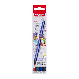 Bruynzeel Fineliner Basic set 4