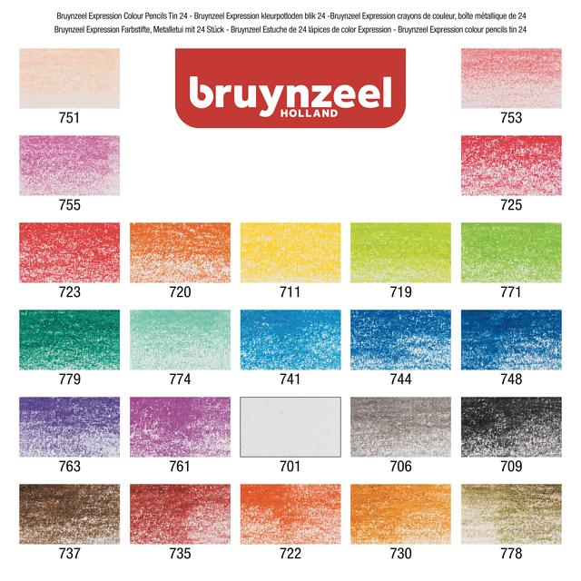 Bruynzeel Expression colour 24 pencil tin - 3