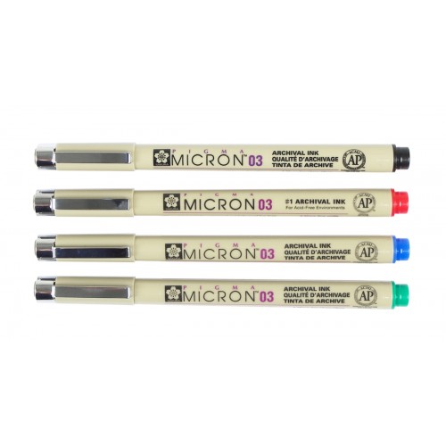 Sakura Pigma Micron Fineliner 03 0,35 mm - 5