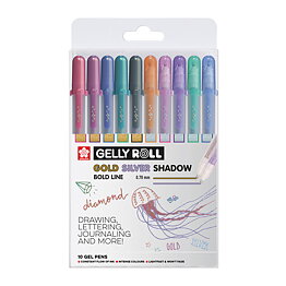 Gelly Gold & Silver Shadow Set 10
