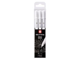 Gelly Roll Basic White Pen Fine 0,3 mm Set 3