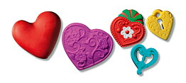 FIMO® 8725 Push moulds "Hearts"