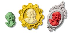 FIMO® 8725 Push moulds "Camée"