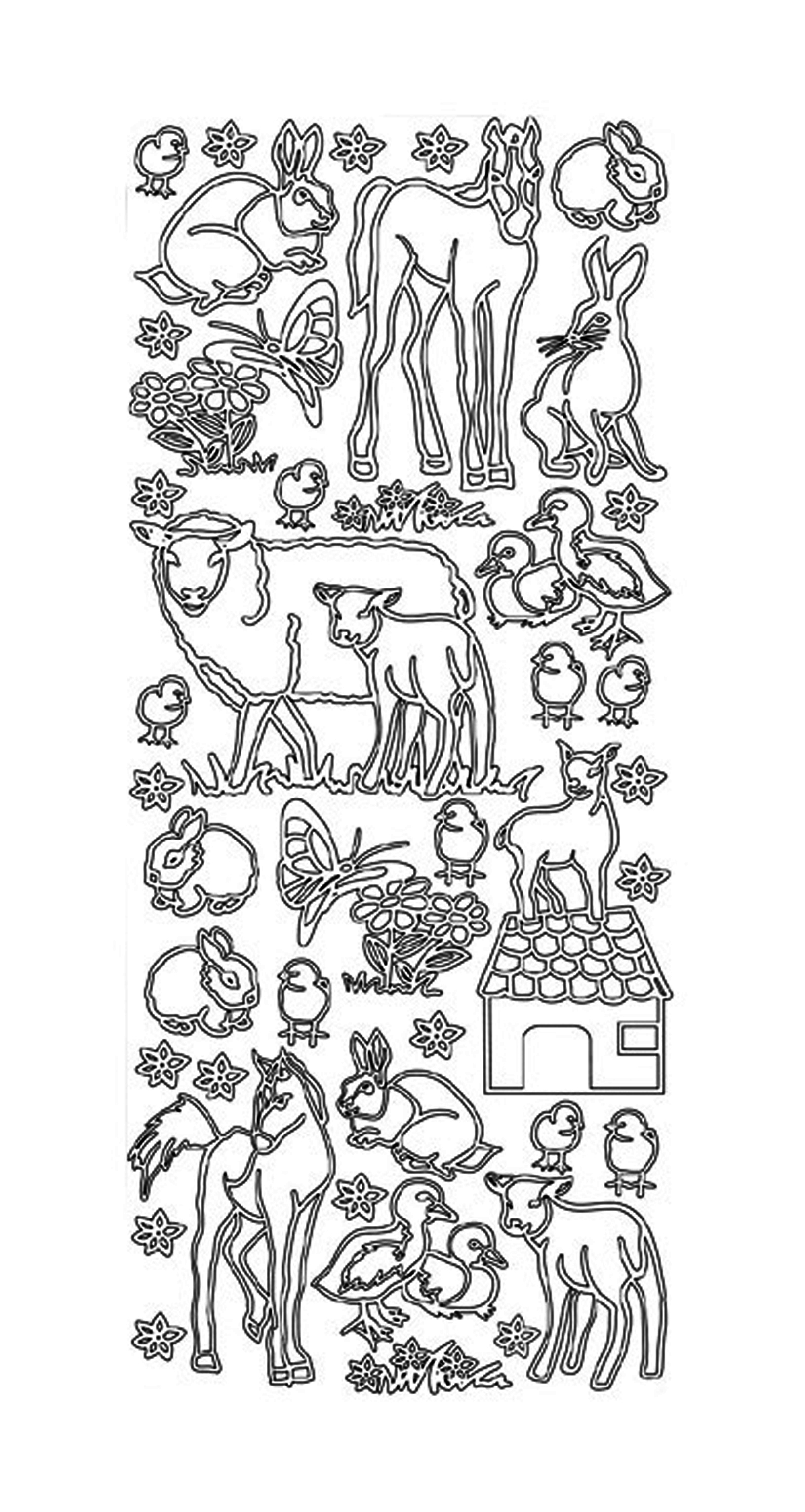 Stickers - Djur - 2