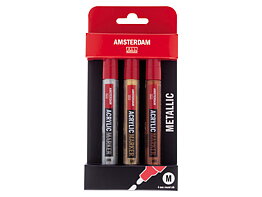 Amsterdam markers metallic set