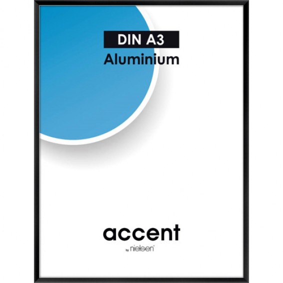 Accent Aluminium Svart Matt - 14