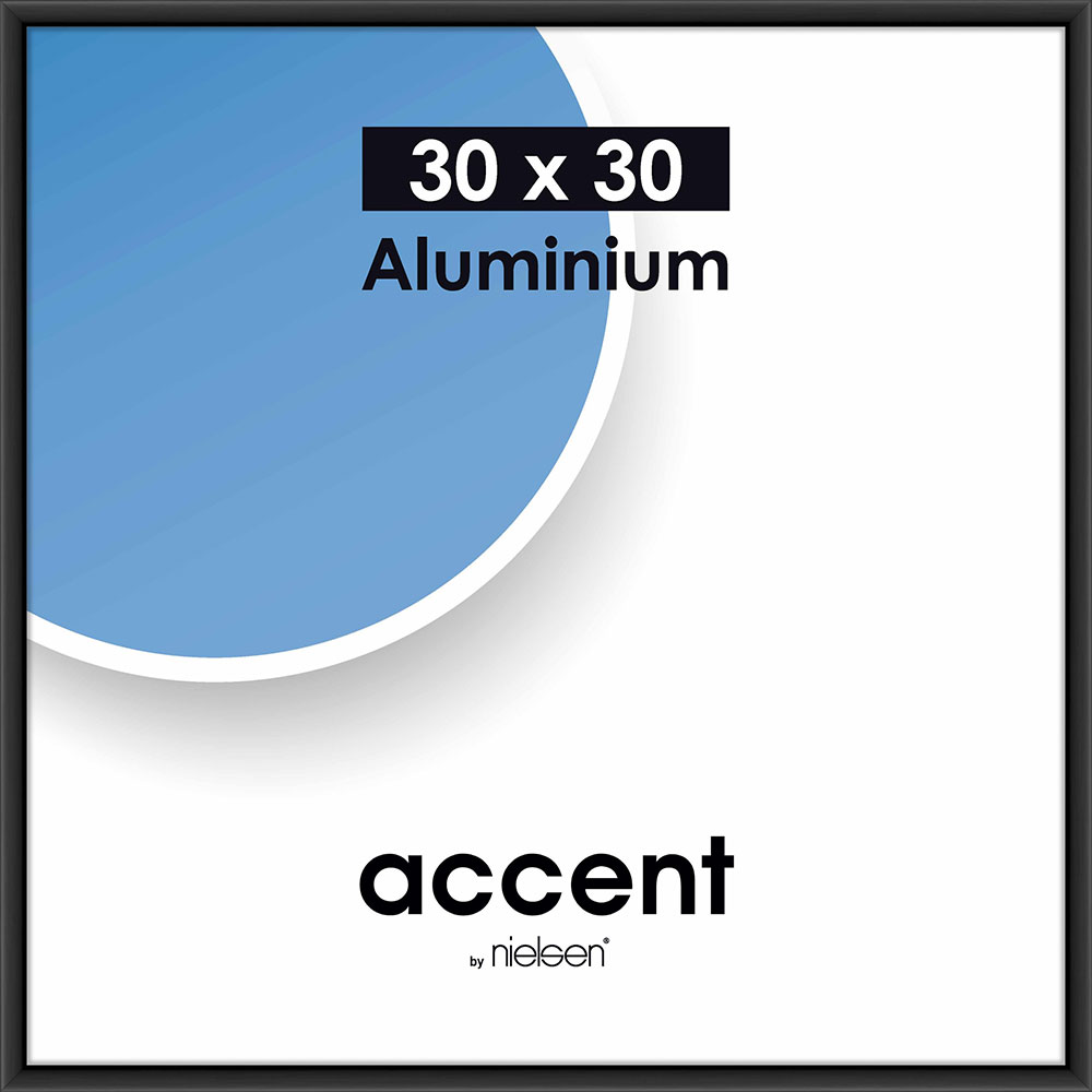 Accent Aluminium Svart Matt - 15