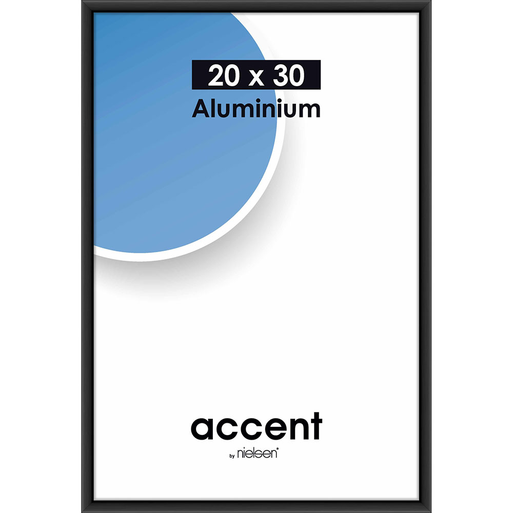 Accent Aluminium Svart Matt - 10
