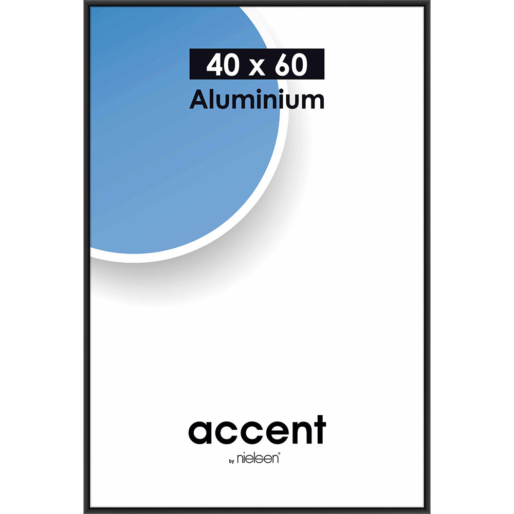 Accent Aluminium Svart Matt - 18