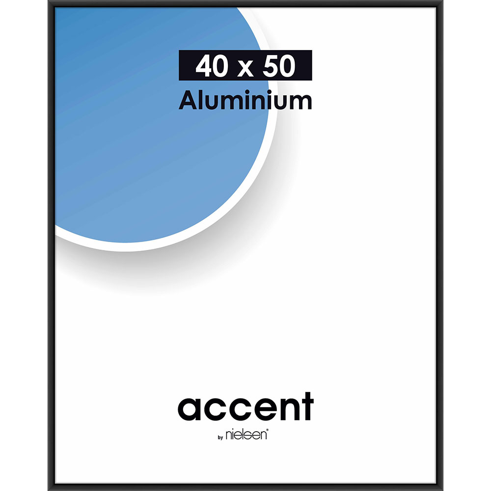 Accent Aluminium Svart Matt - 17