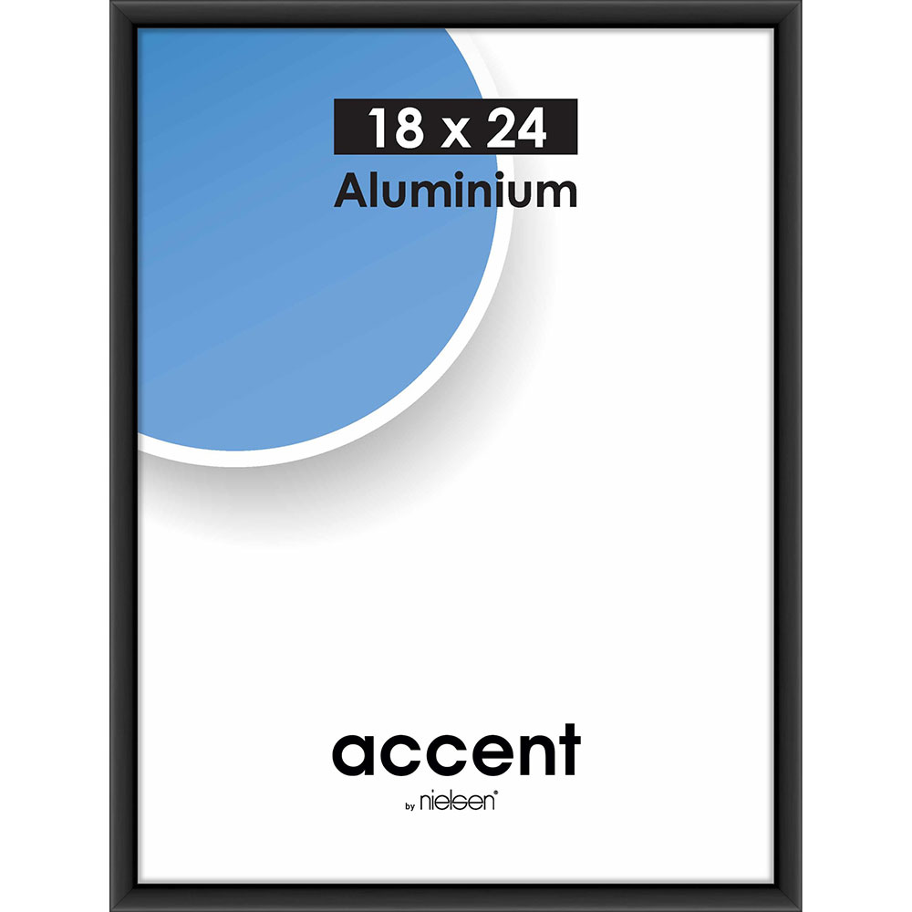 Accent Aluminium Svart Matt - 9